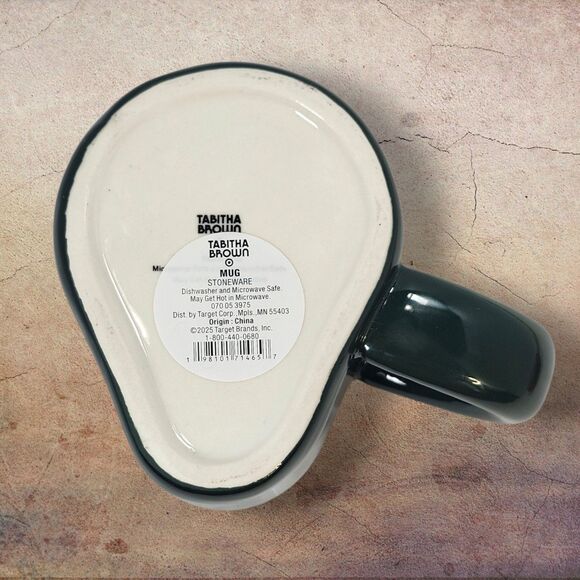 Tabitha Brown Avocado Mug Target Stoneware Cup Green Brown Seed Kitchen Decor - Picture 4 of 6